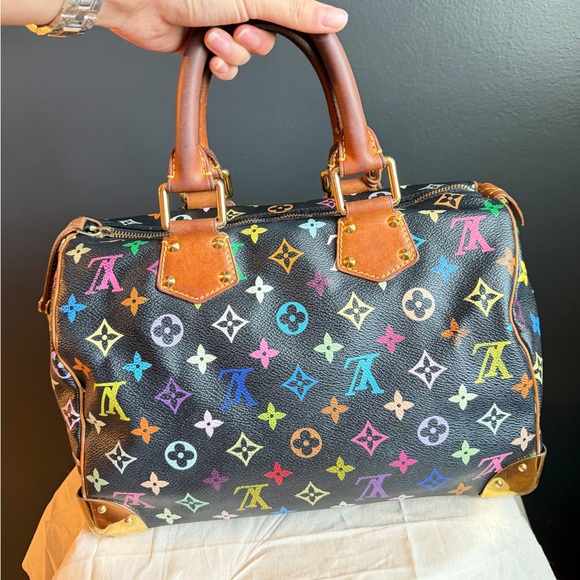 Multicolor Noir Speedy 30 Handbag - Picture 5 of 9